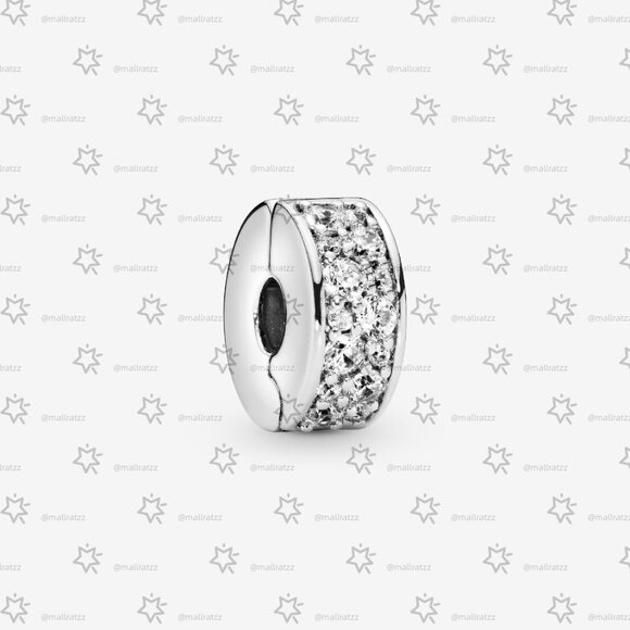 Pandora Clear Pavé Clip Charm - Picture 4 of 6
